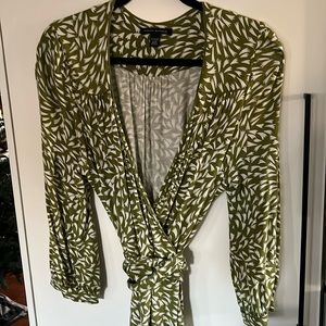 Banana Republic wrap dress stretch size large